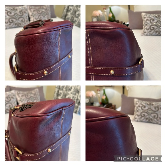Dooney & Bourke Large Florentine Satchel in Plum!! - Picture 10 of 16